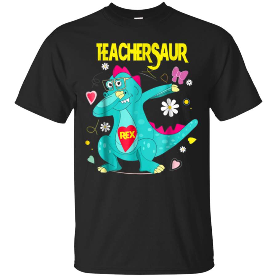 Teacher Father’s Day Shirt Dabbing T-rex Dinosaur Daddy Gift