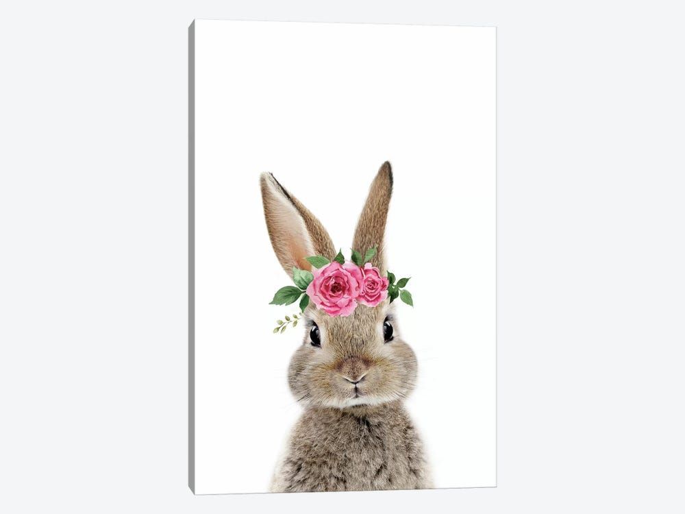 Bunny Wearing Flower Crown Canvas Poster 8″x12″ 12×18″ 18″x26″ 24″x36″ 30″x45″