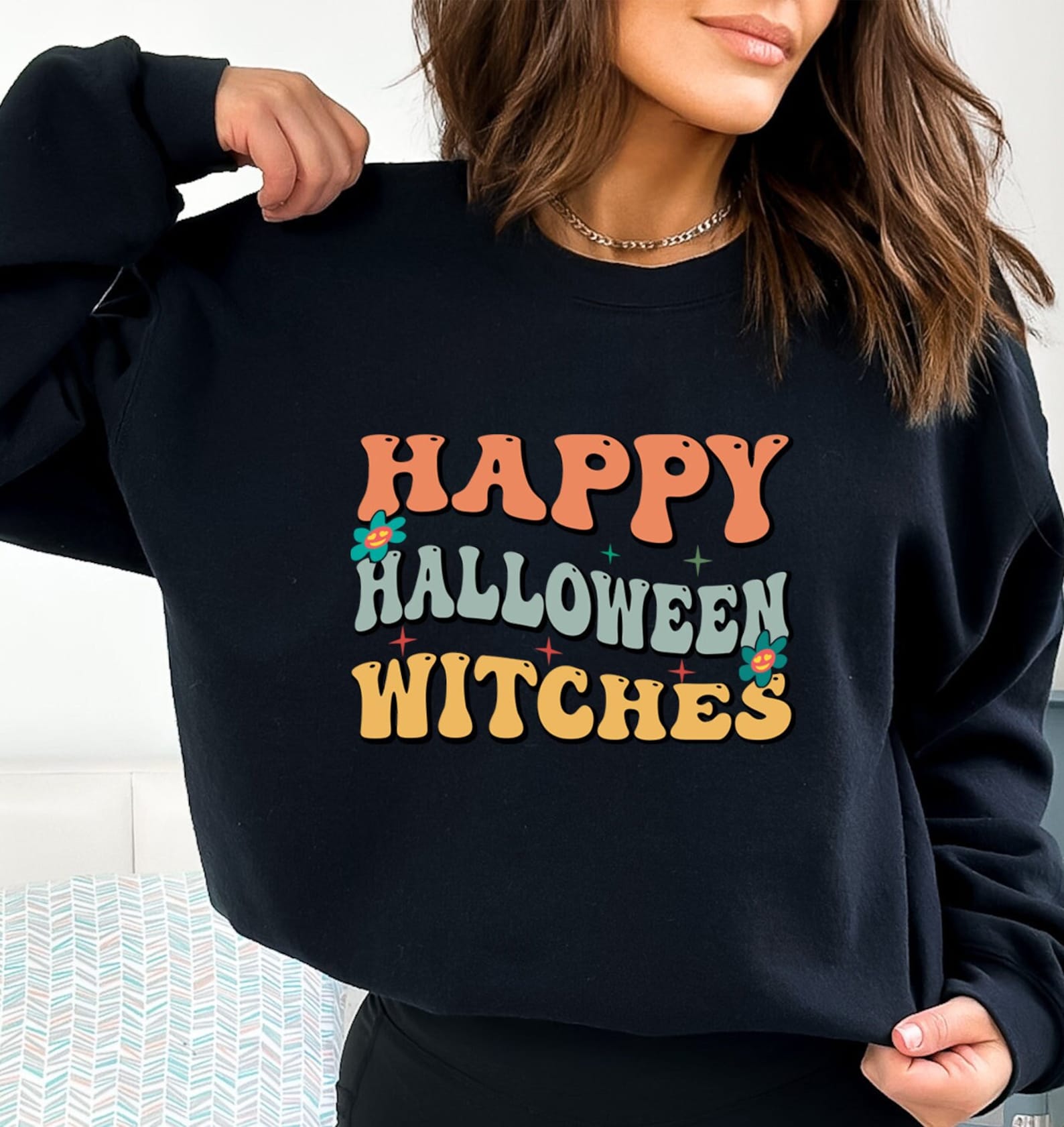 Witches 2D Crewneck Sweatshirt All Over Print Sweatshirt For Women Sweatshirt For Men