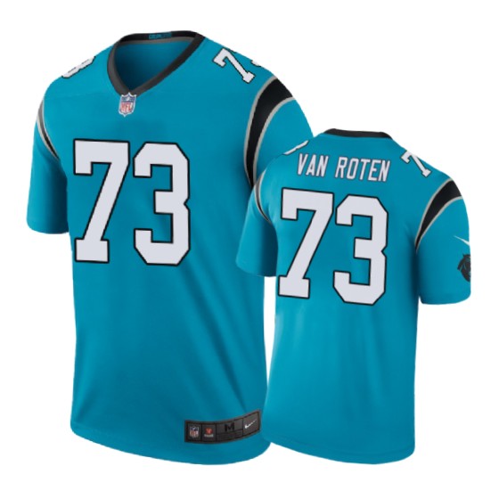 Carolina Panthers #73 Greg Van Roten Nike Color Rush Blue Jersey