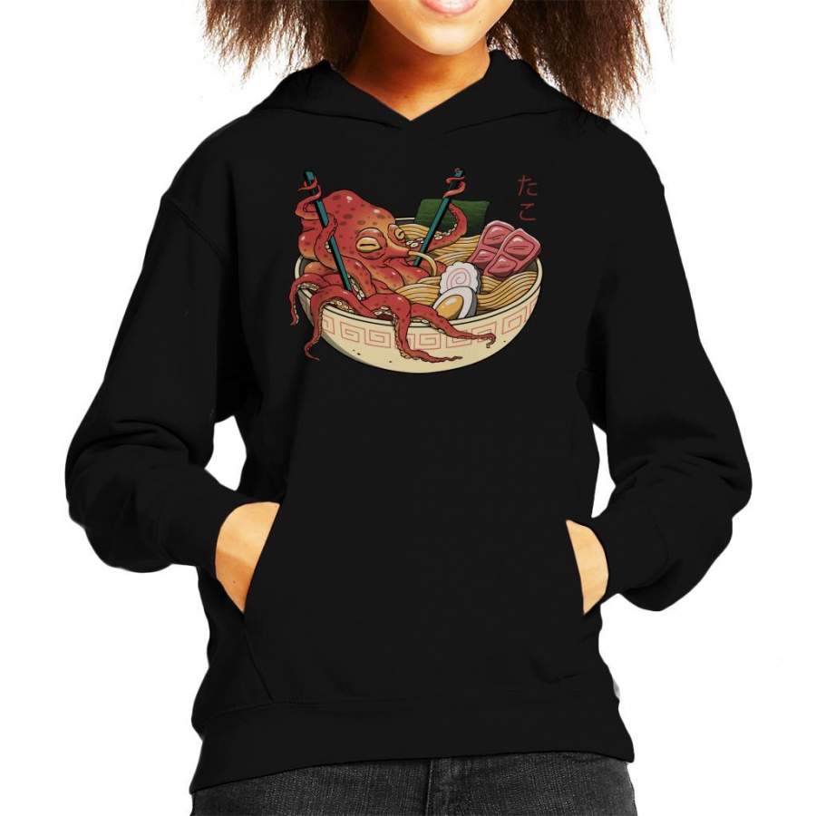 Tako Octopus Ramen Kid’s Hooded Sweatshirt