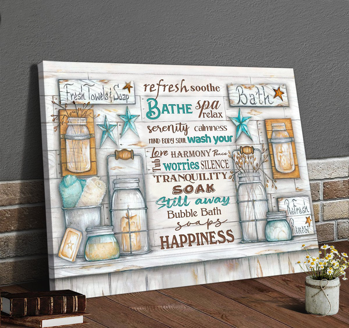 Awesome Bathroom Canvases Wall Art – Bathroom Words