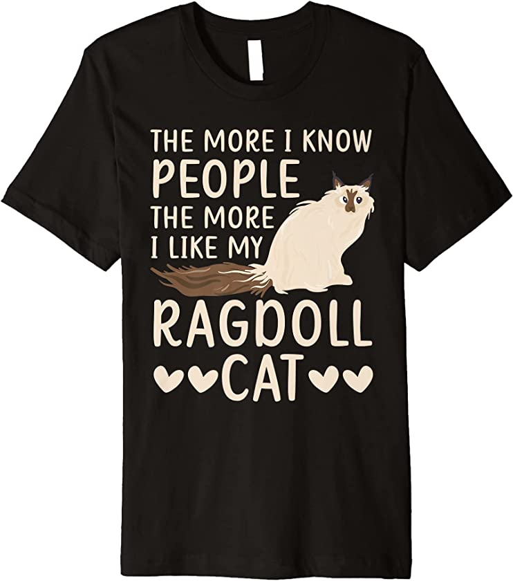 Ragdoll Cats Owner Kitty Lover Paw Love Meow Kitten Premium T-Shirt