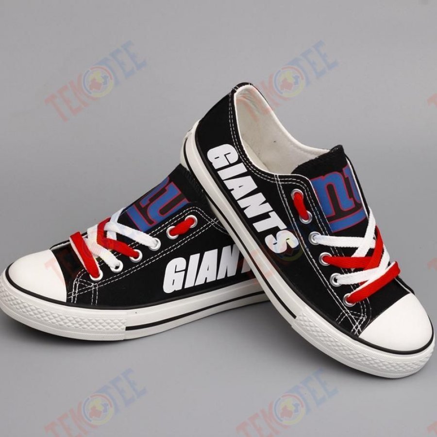 Mens Womens New York Giants Low Top Giants Running Shoes Tennis Shoes Low Top Shoes Custom Print Footwear Converse Sneakers TMT285