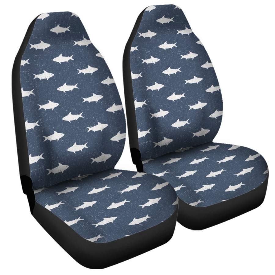 Shark Fish Pattern Print Universal Fit Car Seat Covers