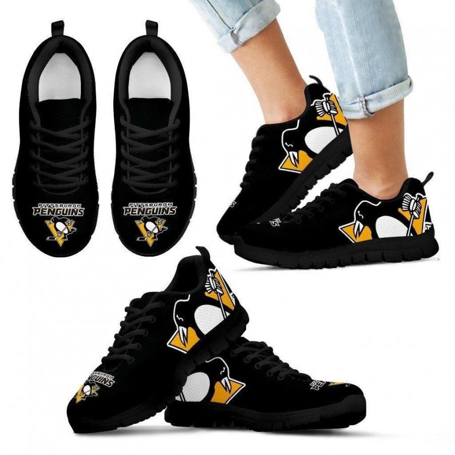 Gorgeous Logo Pittsburgh Penguins Sneakers #996