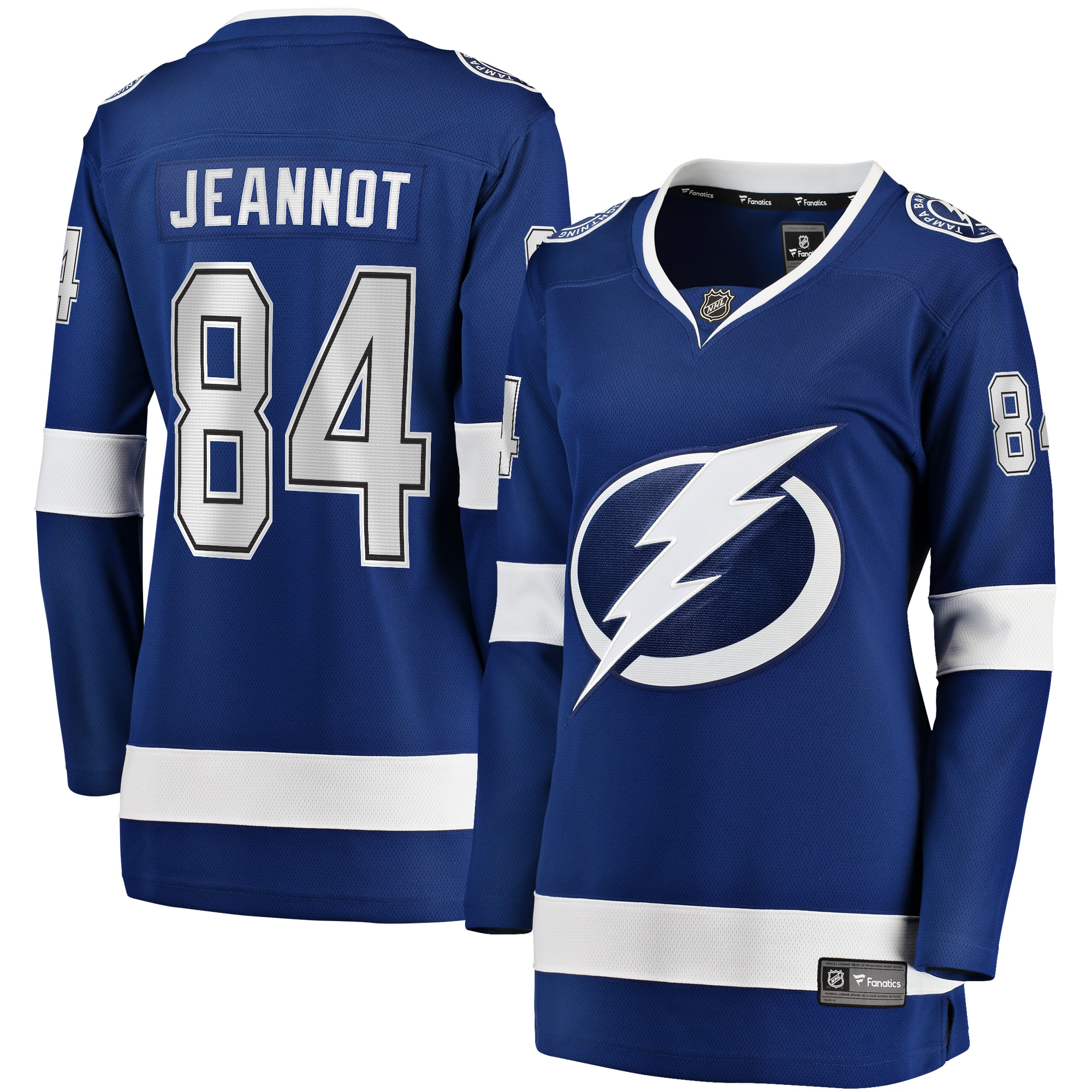 Women's Tampa Bay Lightning Tanner Jeannot Blue Home Breakaway Jersey