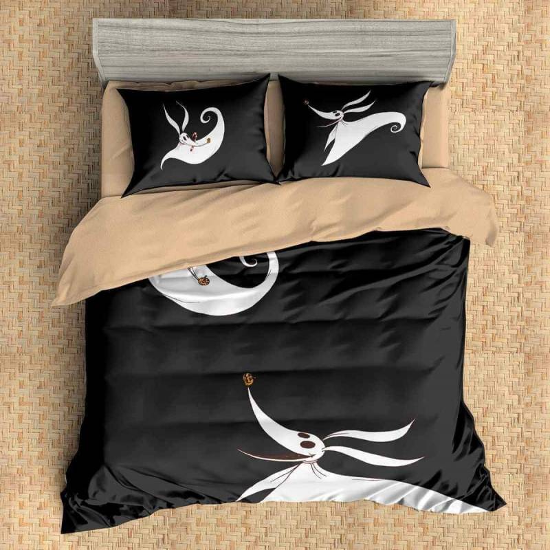 3D Bedding Set The Nightmare Before Christmas Duvet Cover Set 3PCS Flat Sheet Pillowcases