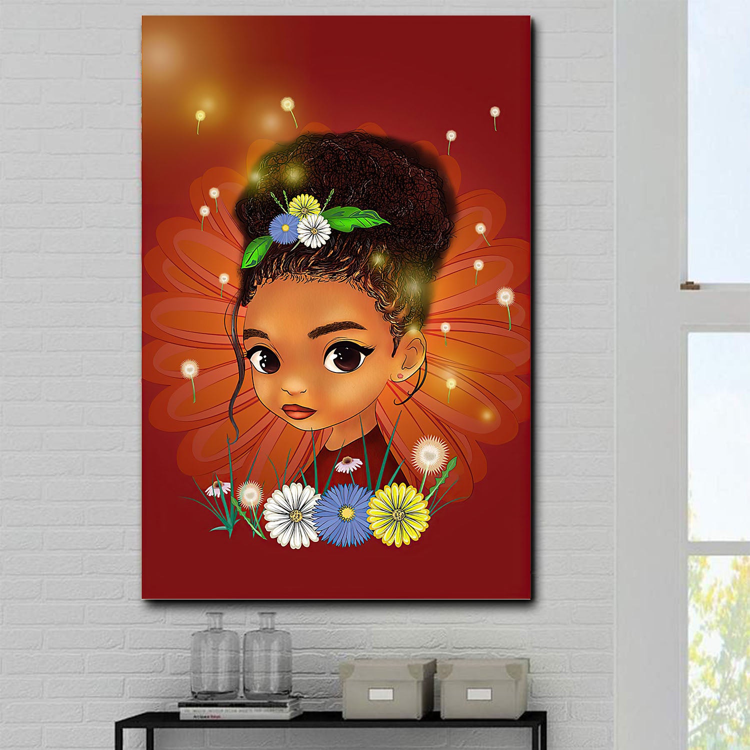 Vintage Africa Posters Melanin Little Princess Black African Wall Art