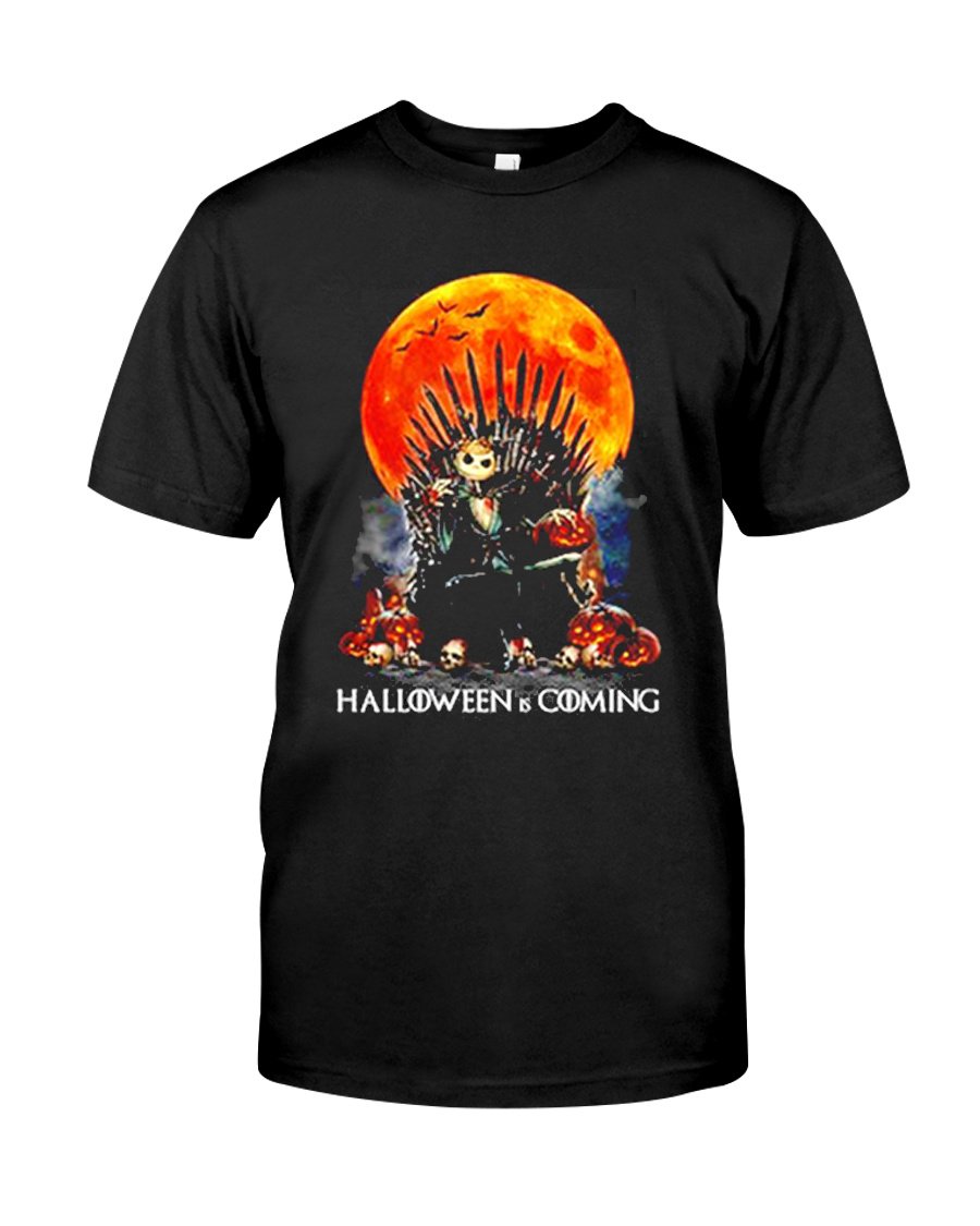 Skellington Skull Halloween Is Coming T shirt