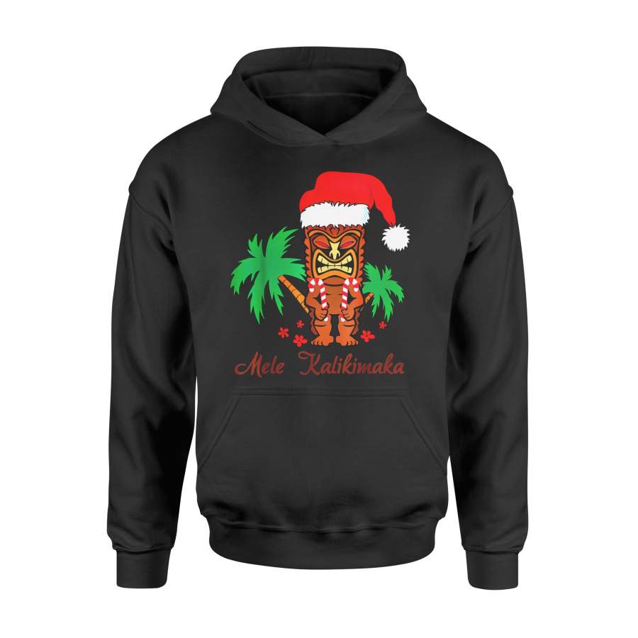 Christmas gift idea Mele Kalikimaka Merry Xmas Hawaiian Tiki T-Shirt – Standard Hoodie