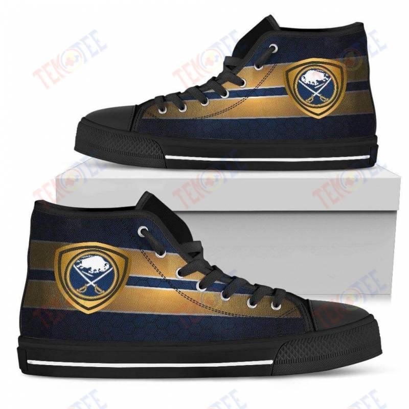 Mens Womens Buffalo Sabres High Top Shoes The Shield Shoes TMT520