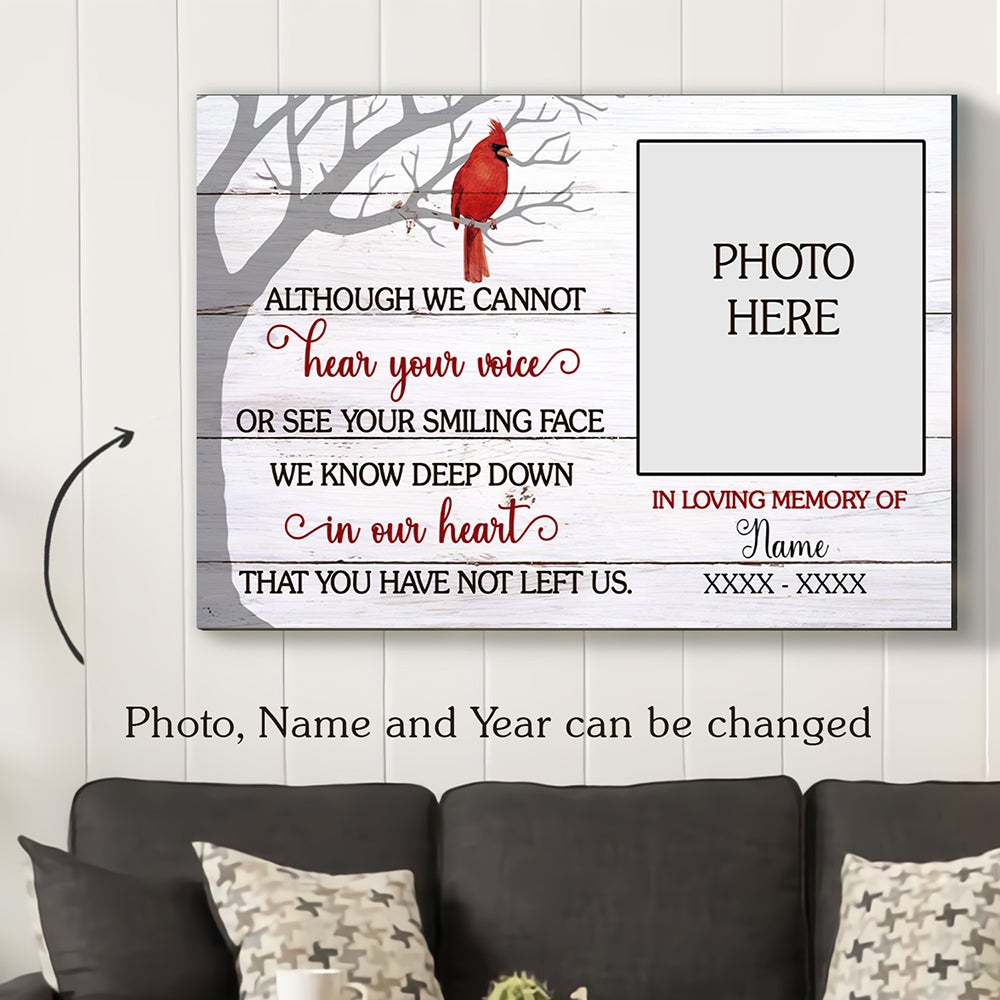 You Have Not Left Us – Personalized Custom Photo Matte Canvas – Memorial Canvas