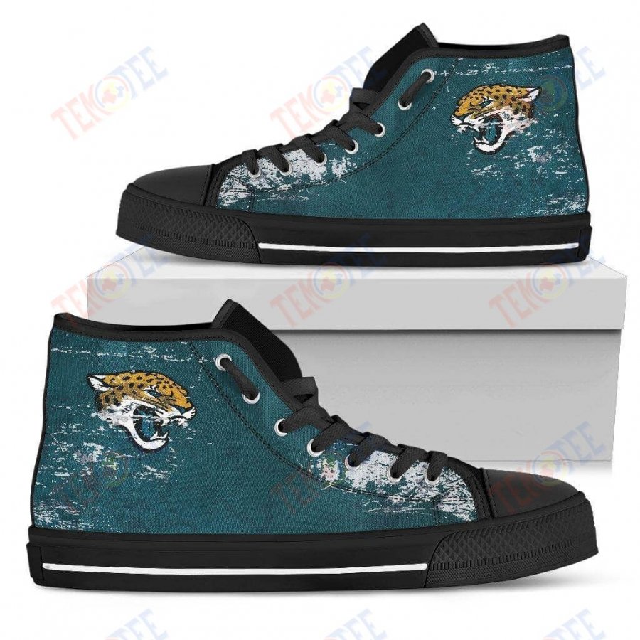 Mens Womens Jacksonville Jaguars High Top Shoes Grunge Vintage Logo 3D Printable TMT406