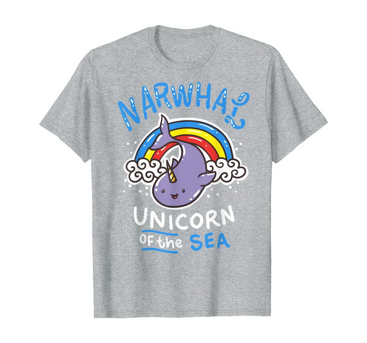 Narwhal T-Shirt Marine Biology Gift Tee Sea Whale Shirt New