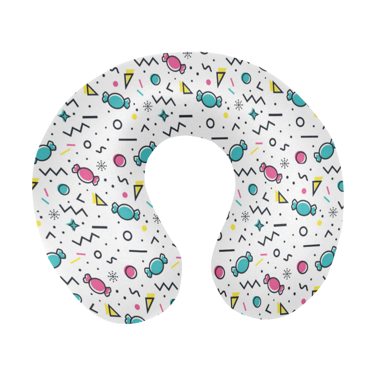 Candy Design Pattern U-Shaped Travel Neck Pillow