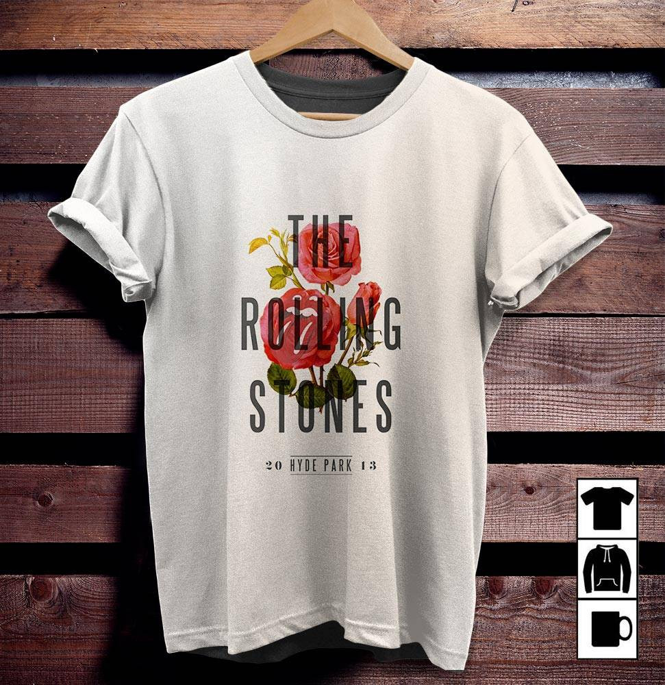 The Rolling Stones Merch Hyde Park 2013 T-Shirt Sweatshirt Hoodie – Linen Color