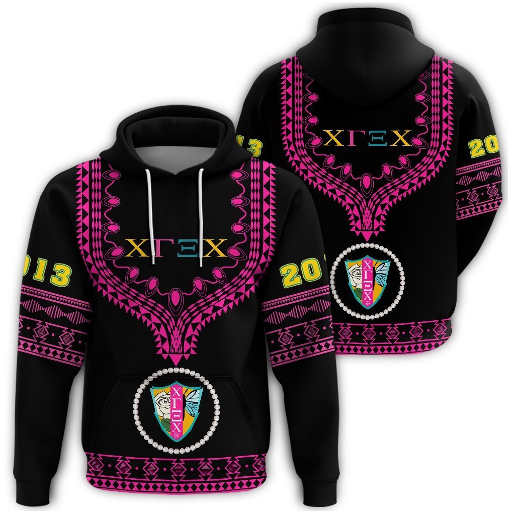 Greek Life Hoodie – Chi Gamma Xi Chi Dashiki Hoodie – Alva Style