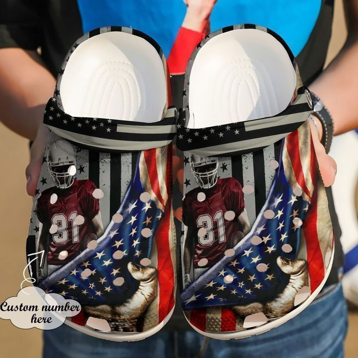 Football Personalized American clog Shoes