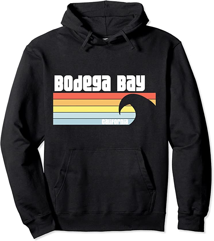 I Love Bodega Bay, California Pacific Ocean Dolphin Pullover Hoodie