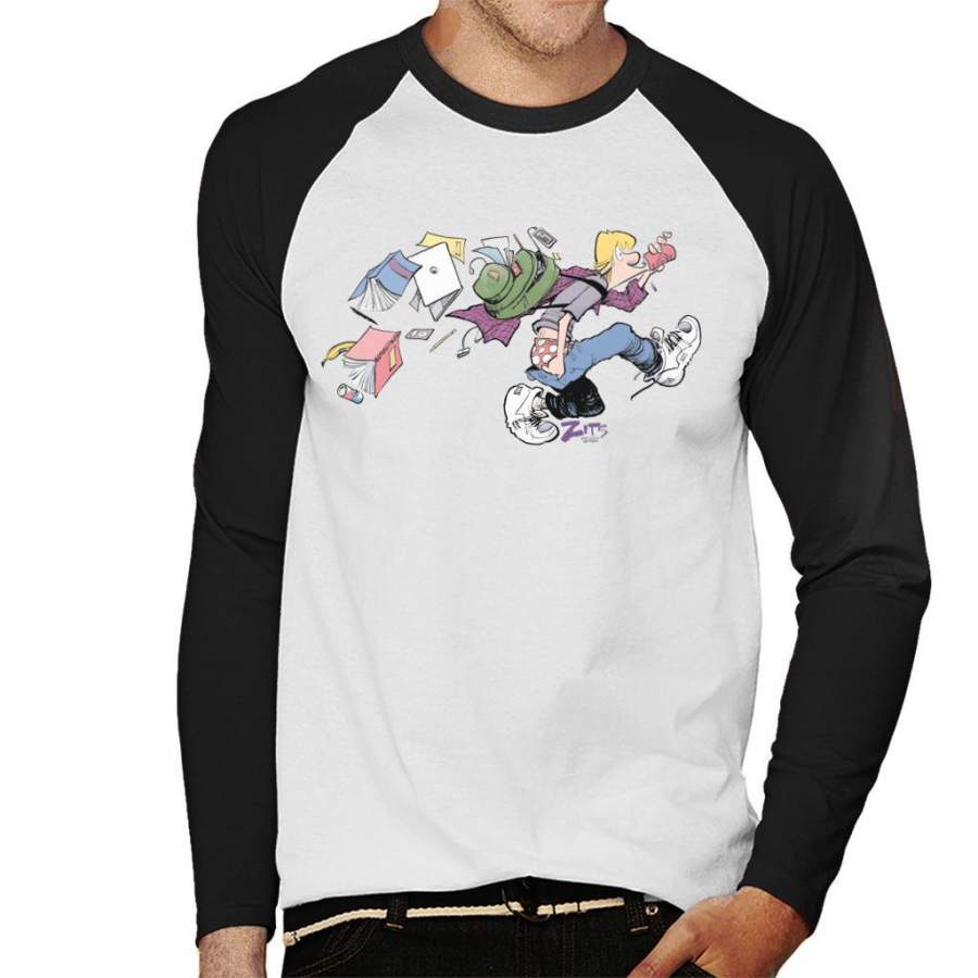 Zits Jeremy Going To High School Men’s Baseball Long Sleeved T-Shirt
