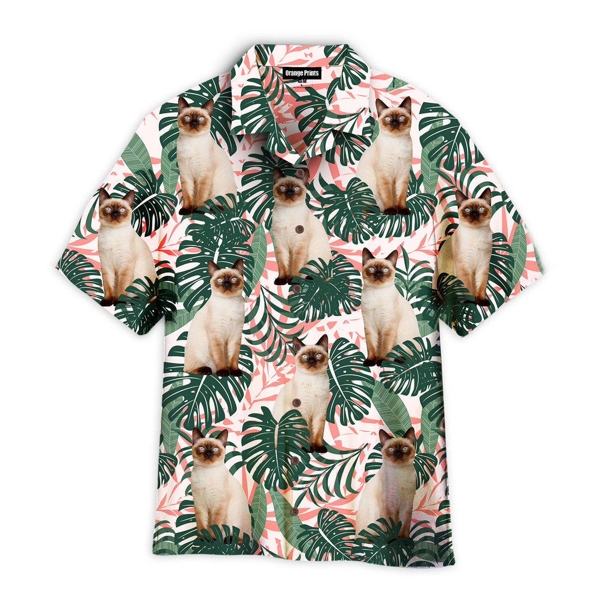 Birman Kitten Sitting On Summer Tropical Pattern Hawaiian Shirt | For Men & Women | Wt7266