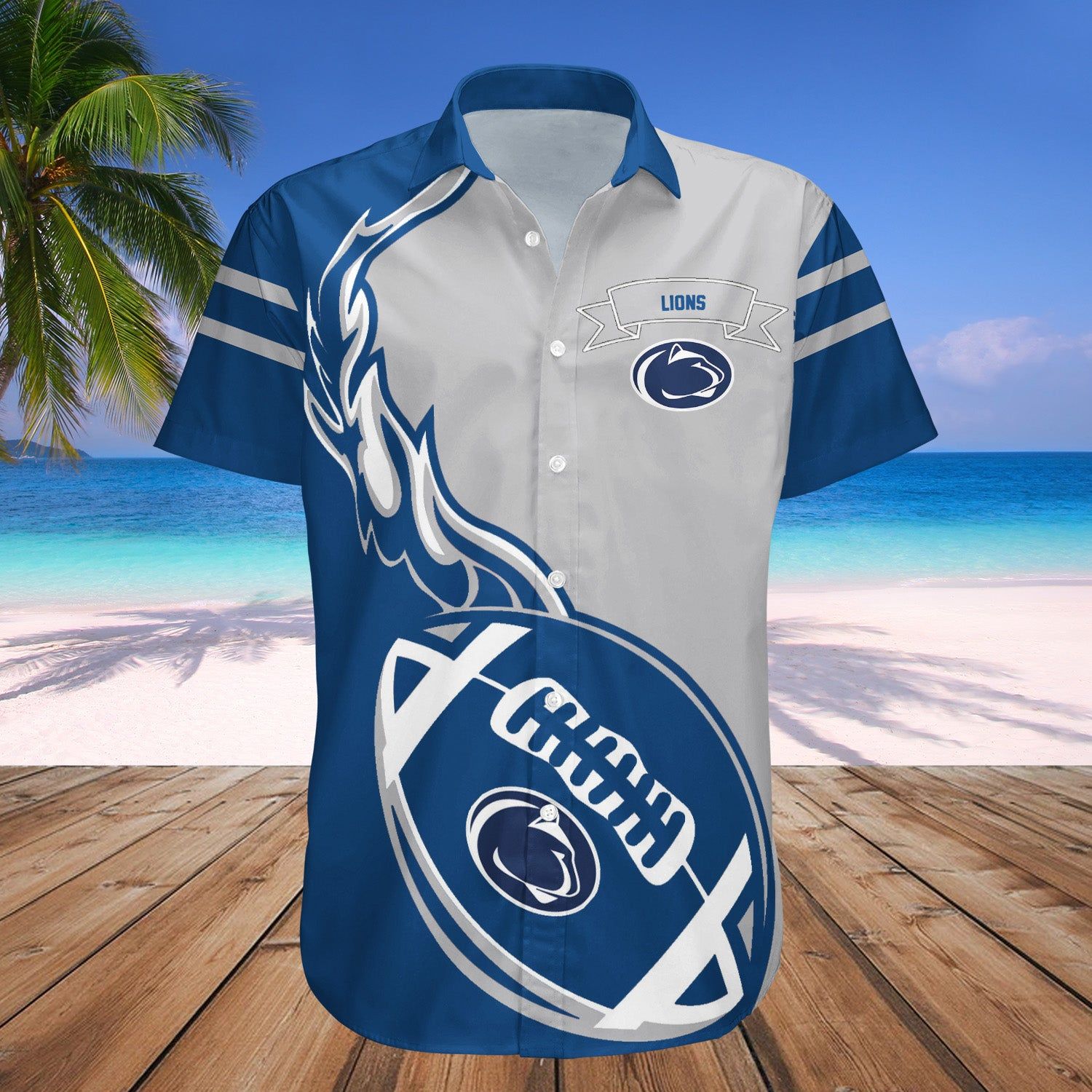 Penn State Nittany Lions Hawaii Shirt Flame Ball – NCCA