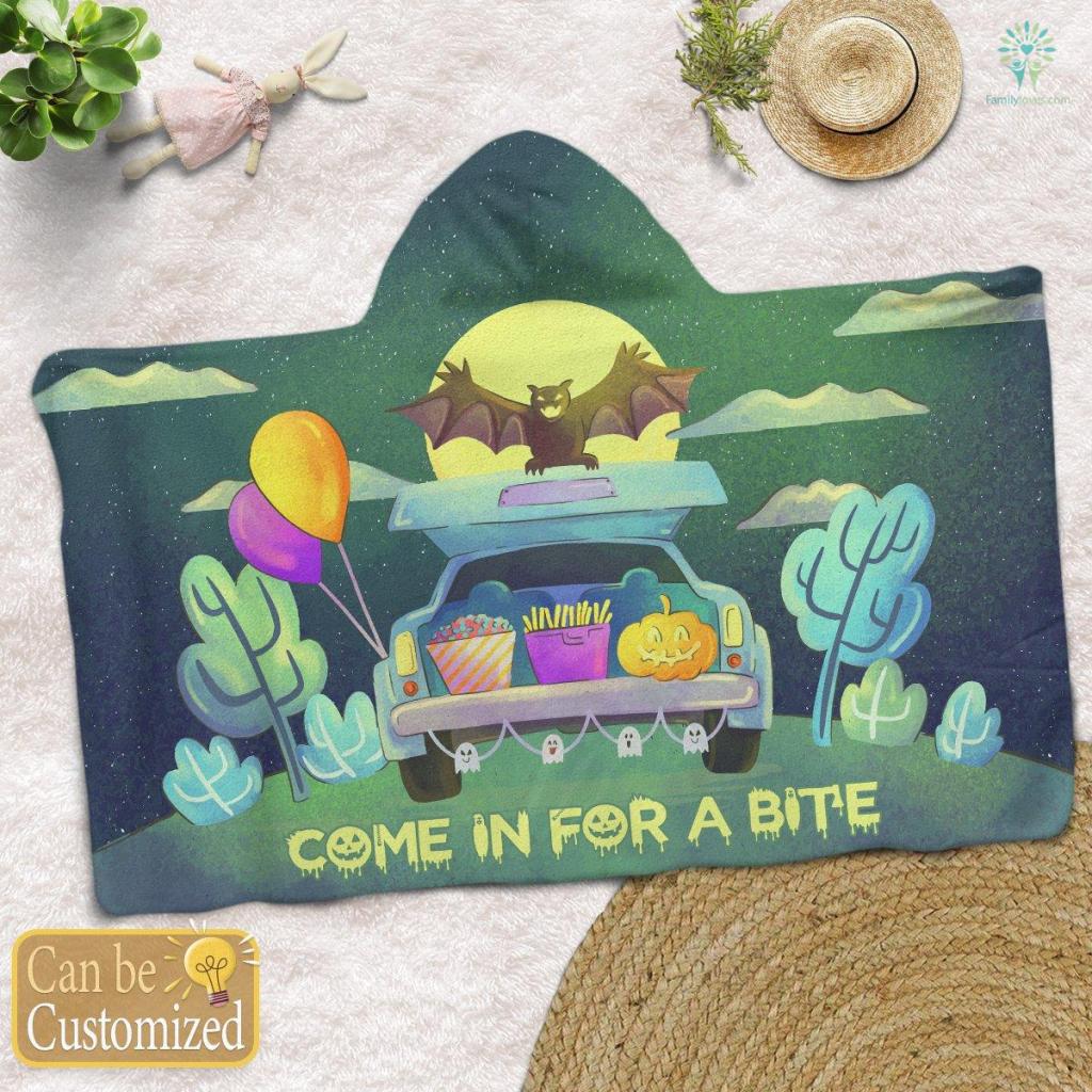 Come In For A Bite Halloween Hooded Blanket