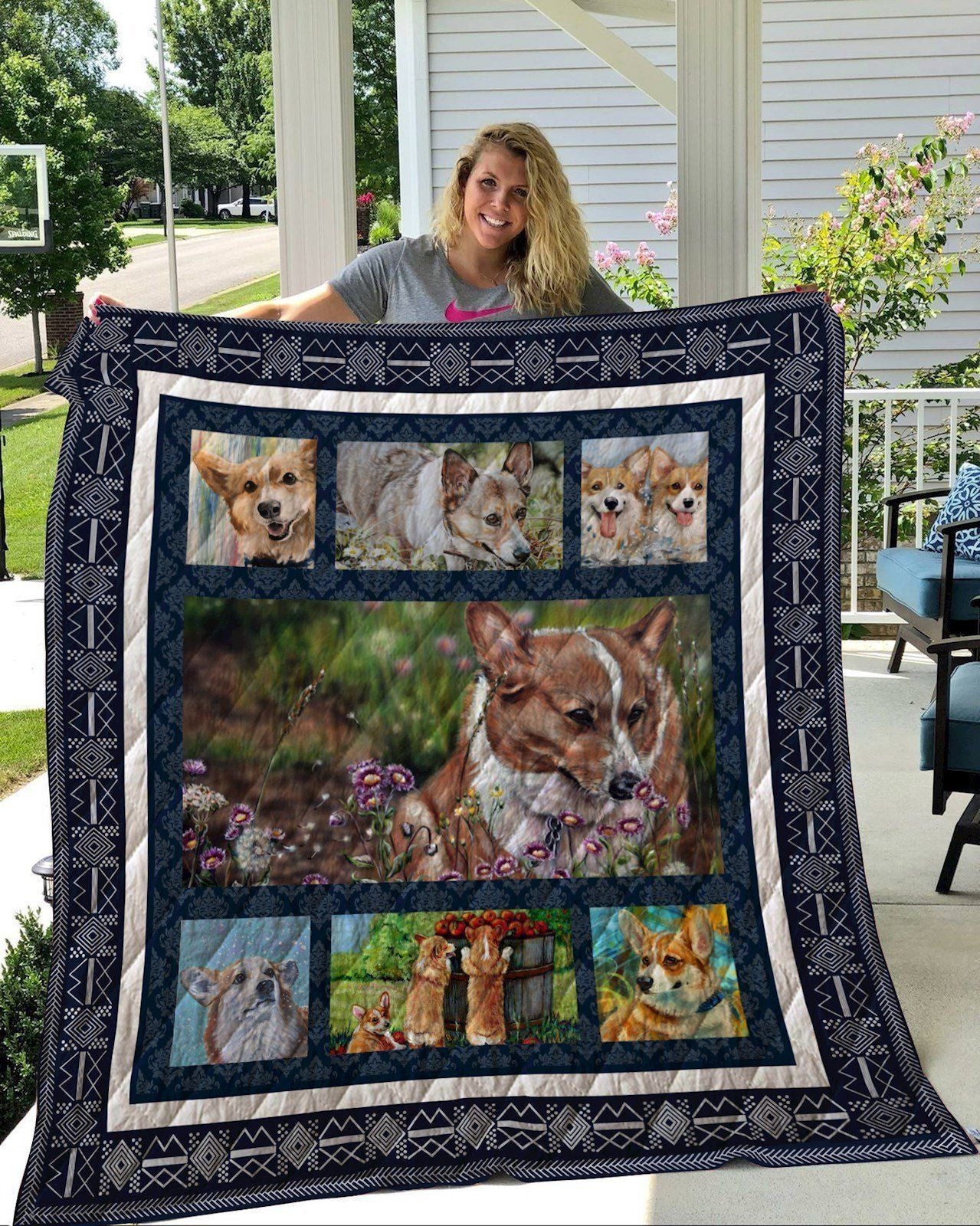 Corgi My Boss LF28 3D Customized Quilt