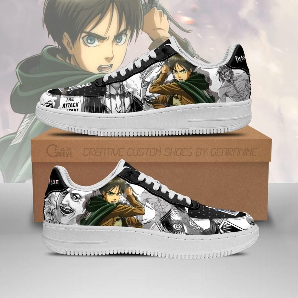 Aot Scout Eren Sneakers Attack On Titan Anime Shoes Mixed Manga Unisex Men Women