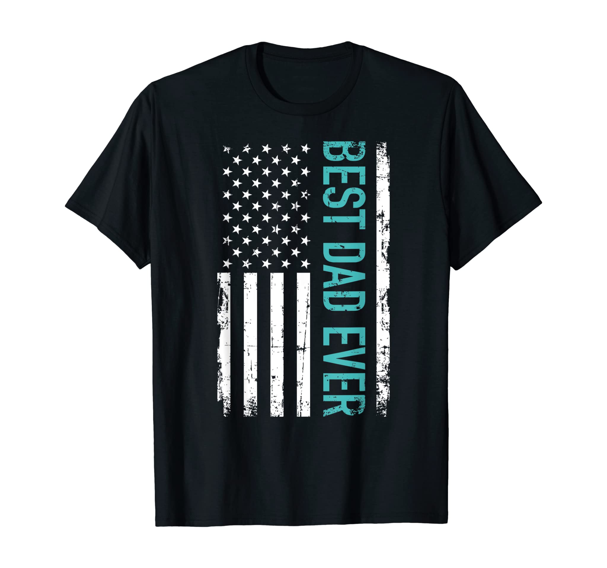 Father’s day Best dad ever with US american flag T-Shirt