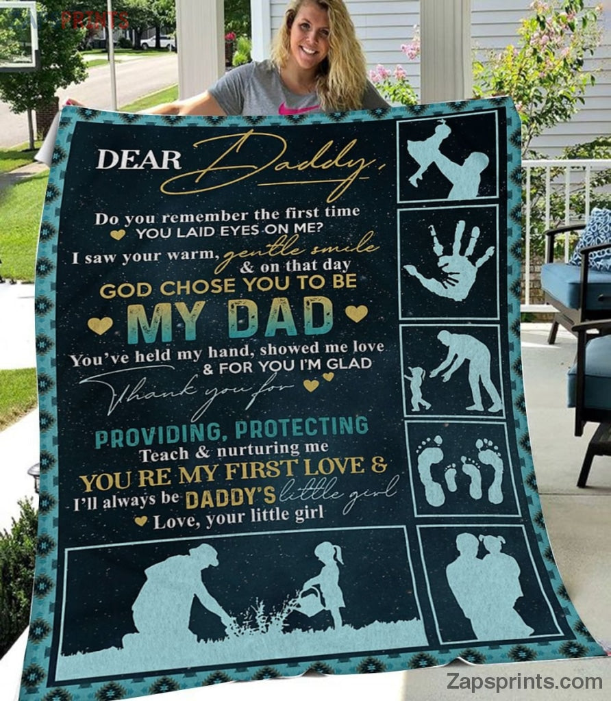 Gift For Dad  – To My Dad – God Chose You To Be My Dad – Blanket