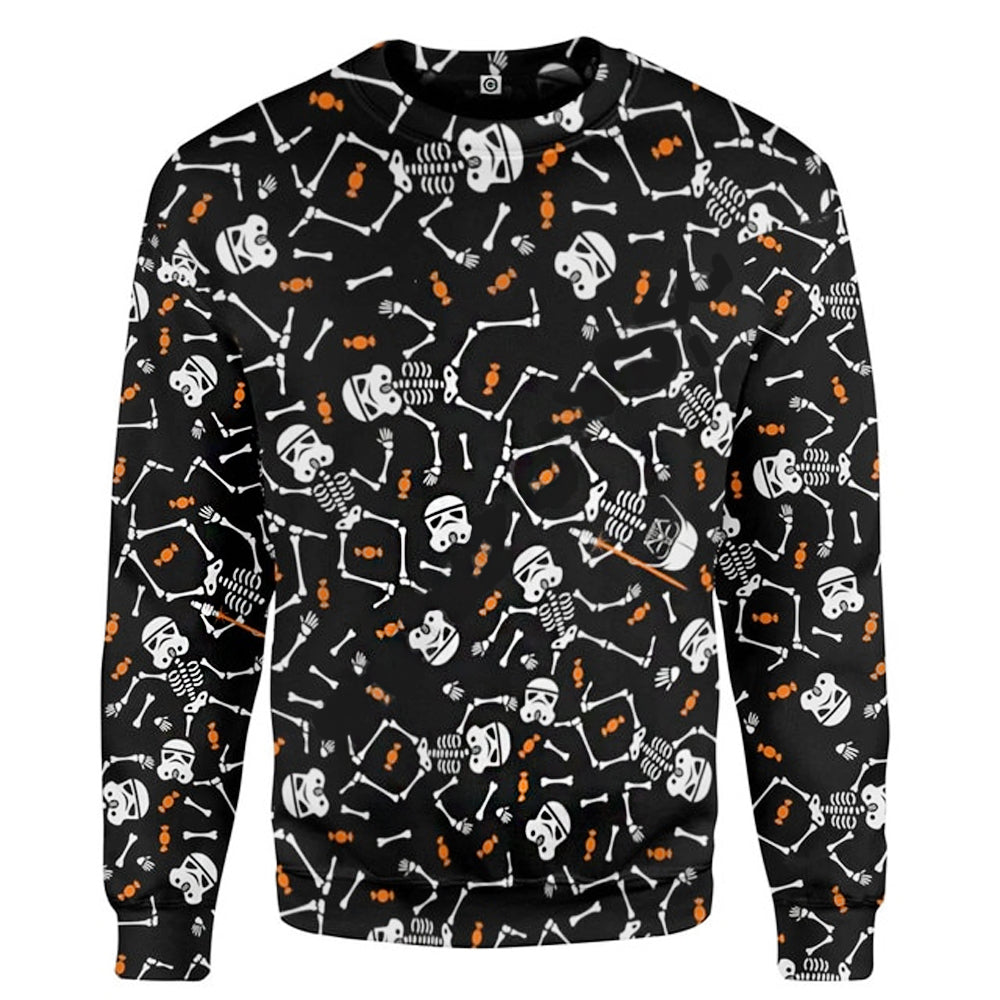 Halloween Crewneck Sweatshirt All Over Print Sweatshirt For Women Sweatshirt For Men Sws1377