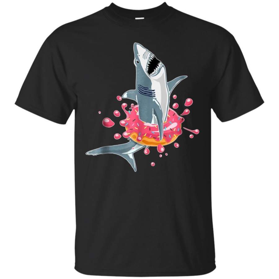 AGR Pool Donut Float Funny Party Shark Tshirt Jaq T-shirt