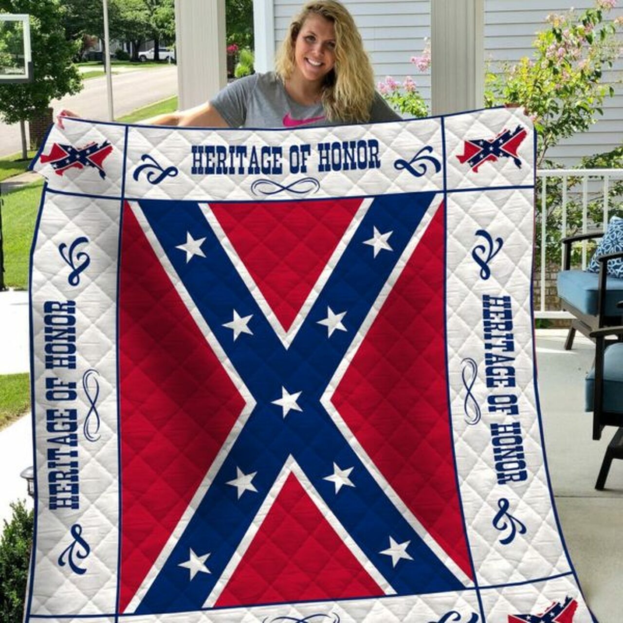 Hockey #1106-1 3D Personalized Customized Quilt Blanket Esr22 Design By Exrain.Com