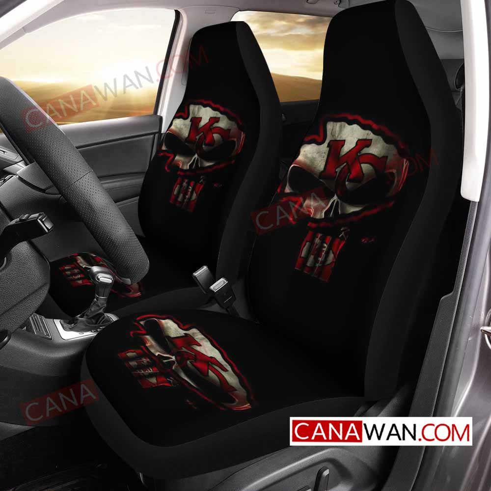 Sporting Kansas City Skull Art Style6 3D Customized Personalized Car Seat Cover