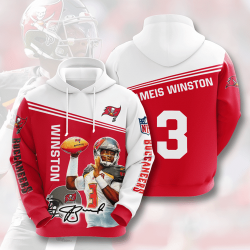 Tampa Bay Buccaneers Jameis Winston 33 Unisex 3D Hoodie Gift For Fans