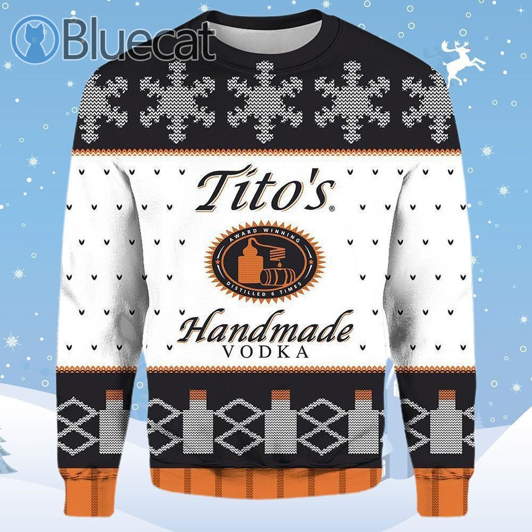 Tito’S Handmade Vodka Ugly Christmas Sweater 2021