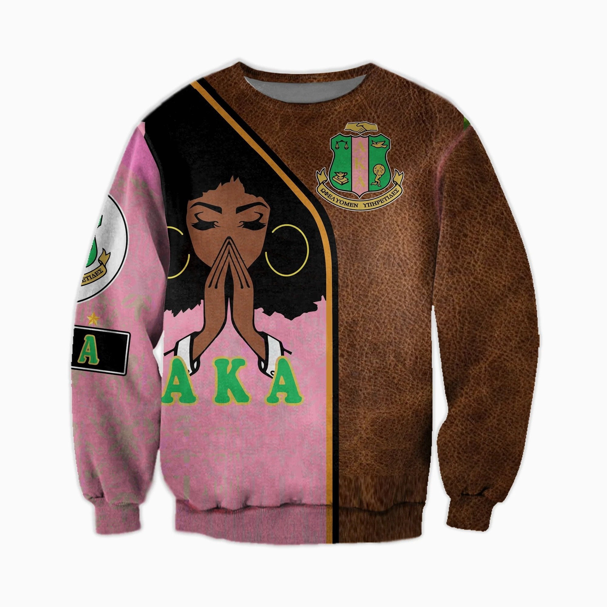 Greek Life Sweatshirt – Pray Girl Alpha Kappa Alpha Sweatshirt J5