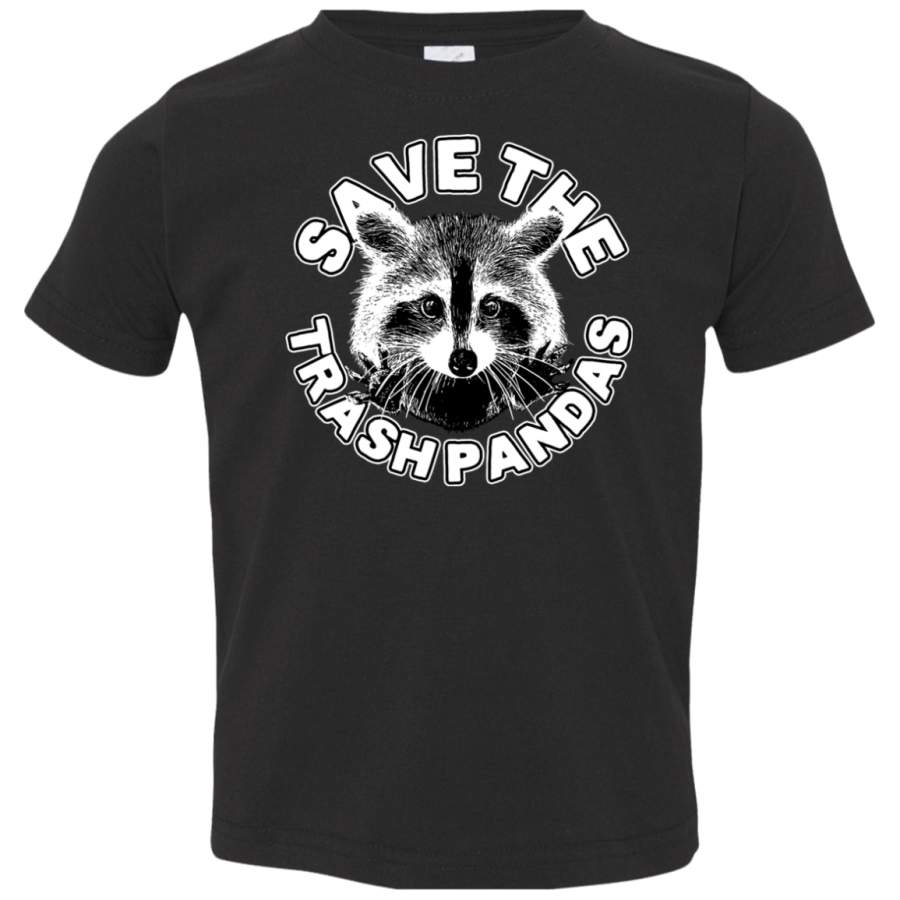 AGR Save the Trash Pandas Raccoon Animal T-shirt Toddler Jersey T-Shirt