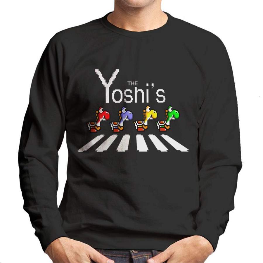 The Yoshis Super Mario Abbey Road Men’s Sweatshirt