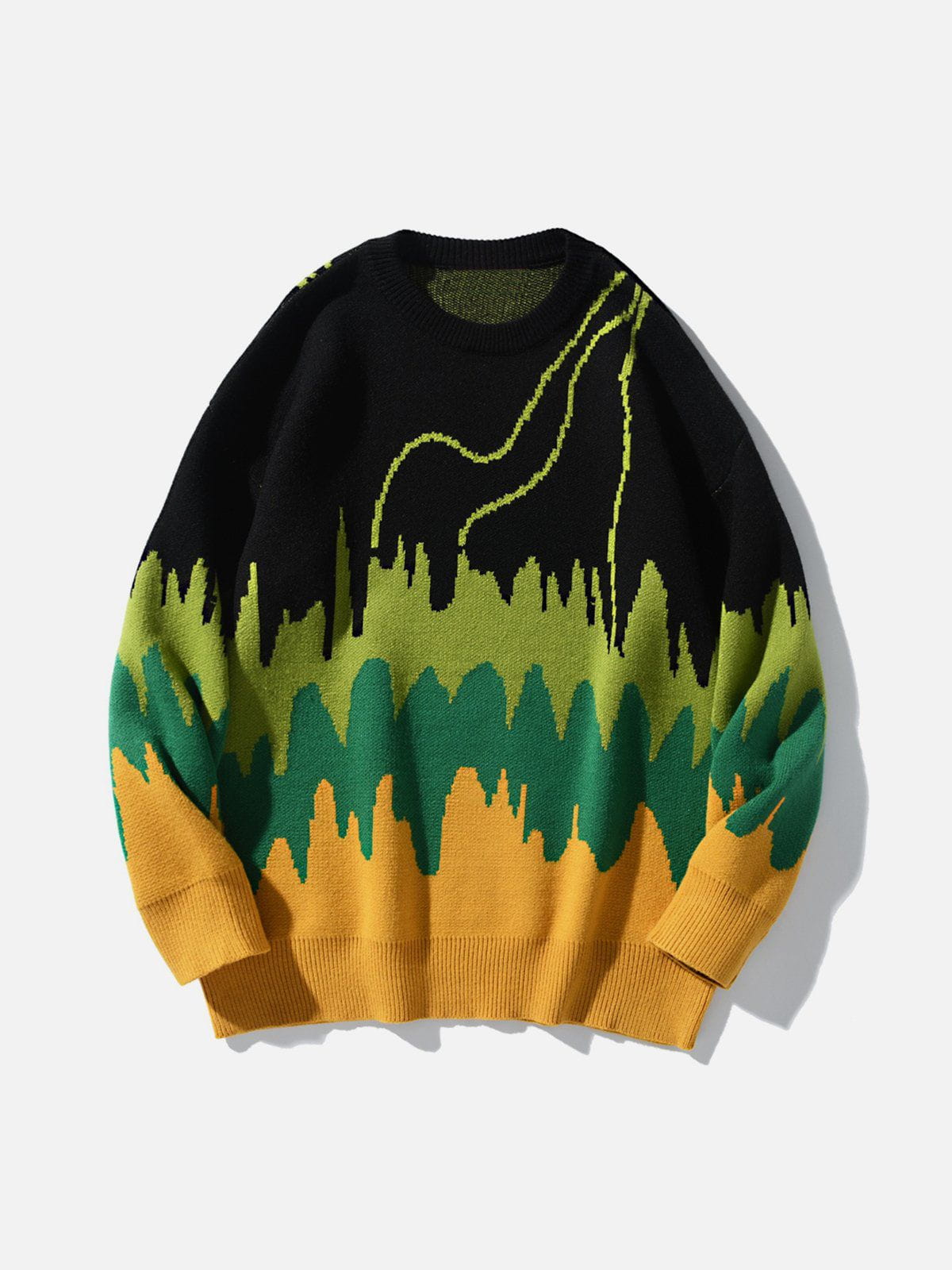 Talishko™ – Color Gradient Embroidery Sweater