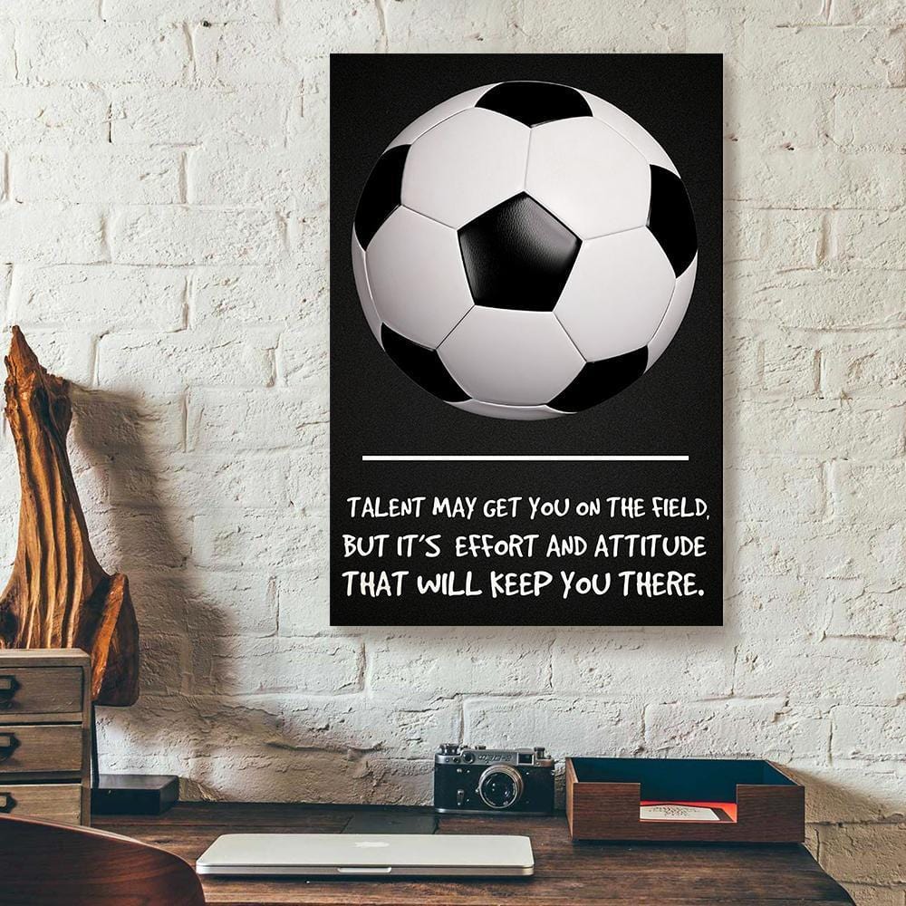 Canvas Painting Talent May Get You On The Field Soccer Vertical Canvas Wall Art Alluring Canvas Home Decoration