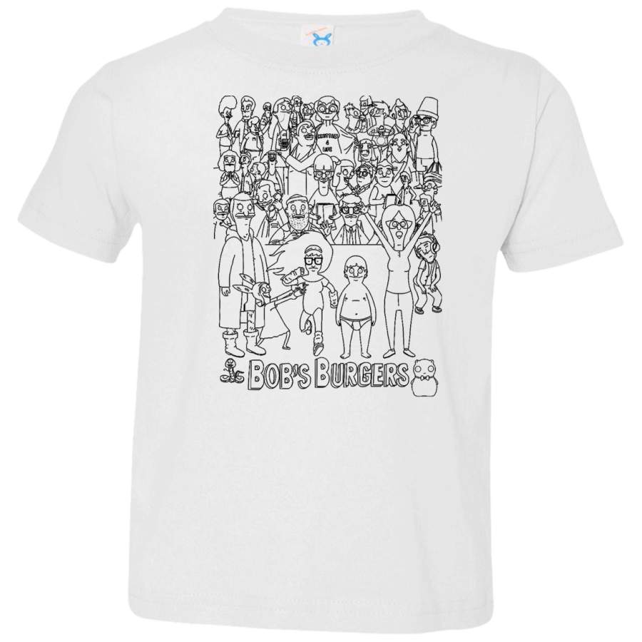 AGR Characters of Bobs Burgers Toddler Jersey T-Shirt