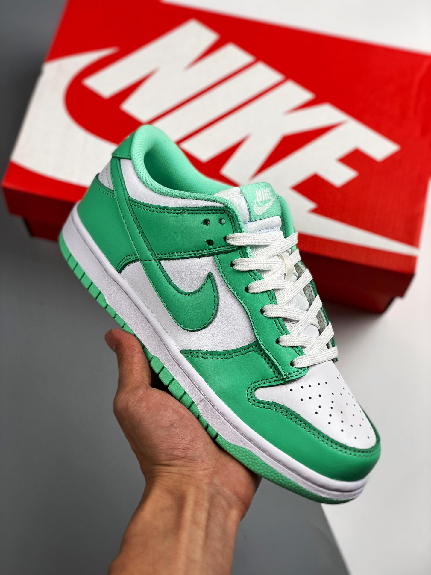 Nike Dunk Low WhiteGreen GlowWhite DD1503-105 5339207