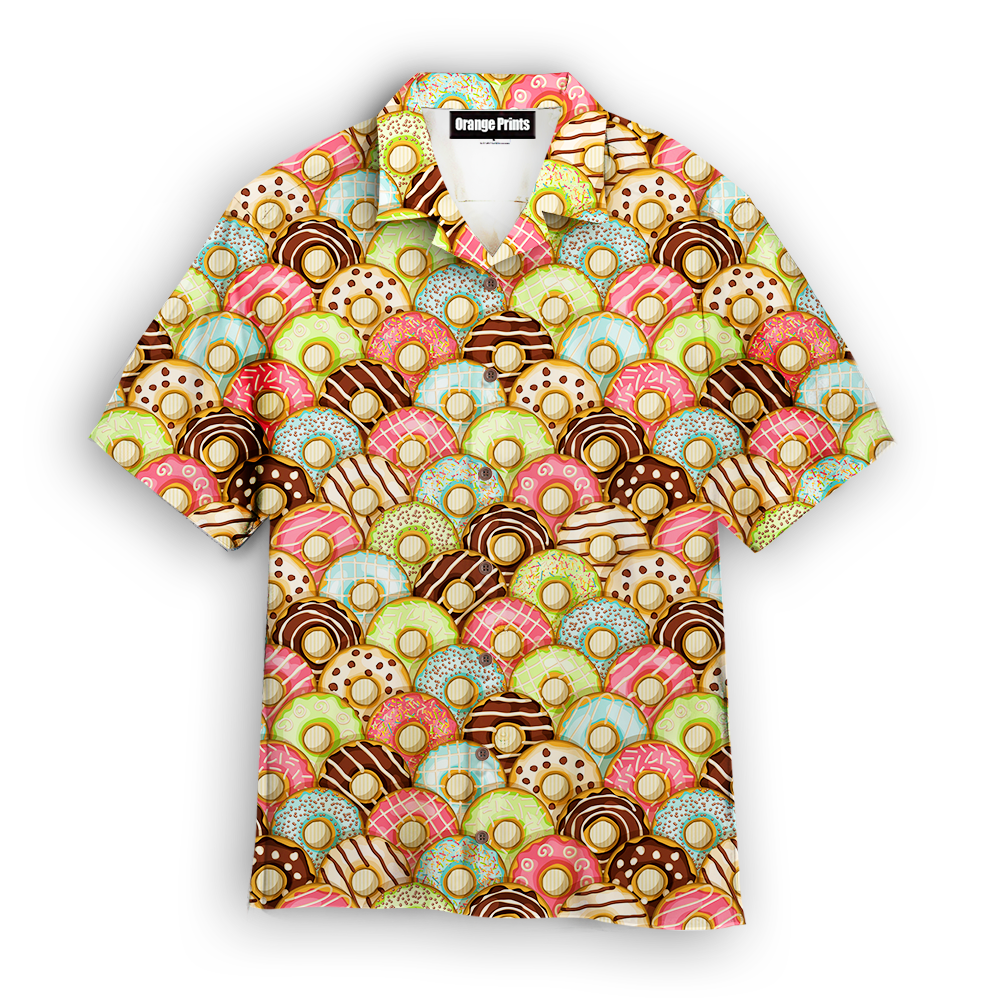 Donuts Pattern Aloha Hawaii Shirts For Men Women Ha43840