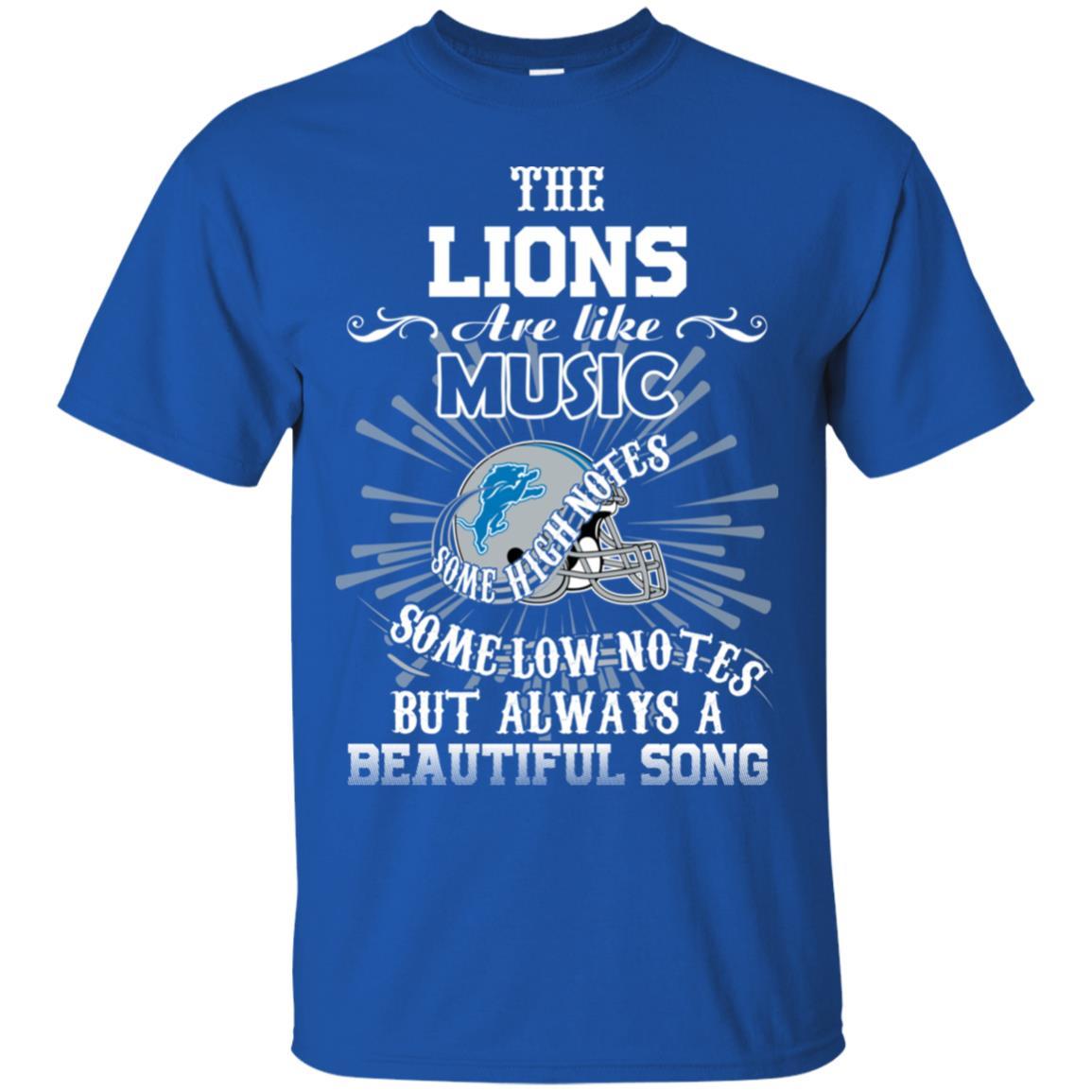 The Detroit Lions Are Like Music Tshirt For Fan