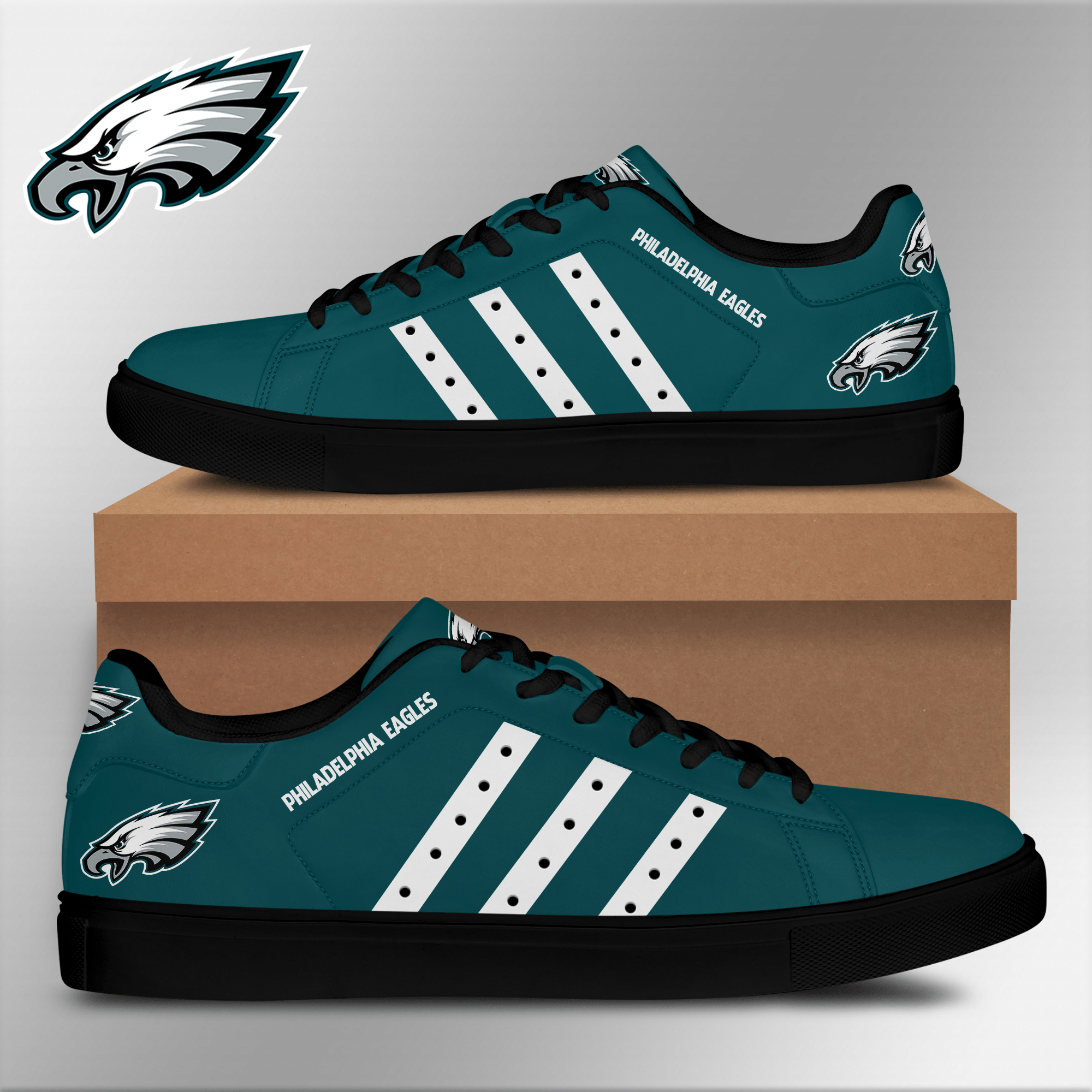 Philadelphia Eagles Low Top Shoes V2