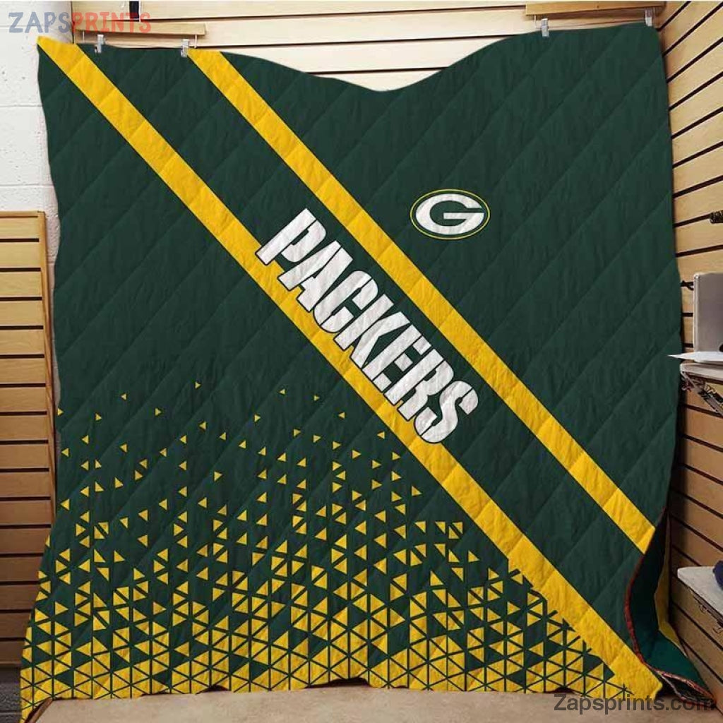 Green Bay Packers Brick 3 D Printing Quilt Gift For Fan Football Lovers