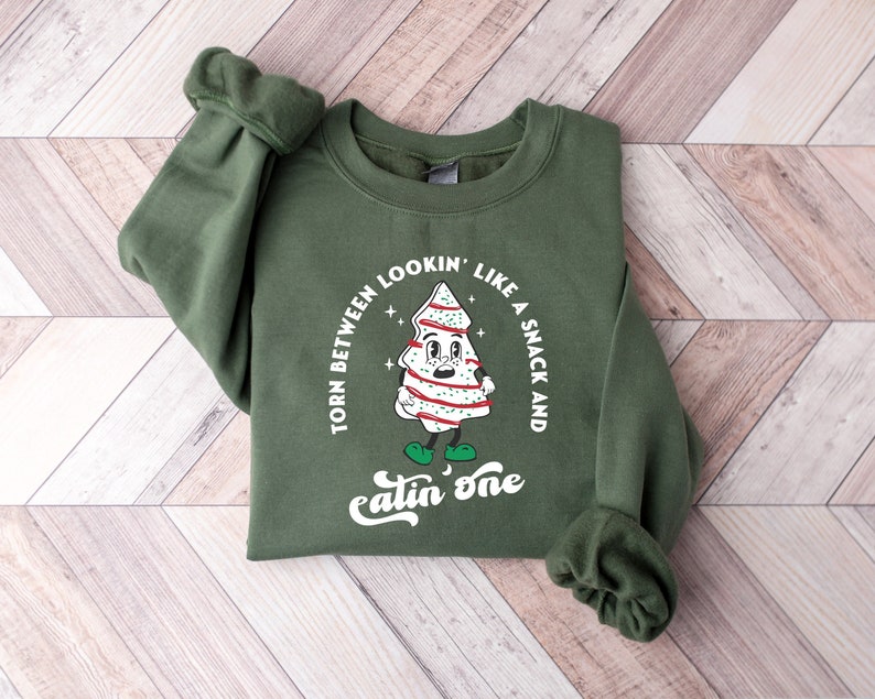 Tree Cake Christmas Sweatshirt 2D Crewneck Sweatshirt All Over Print Sweatshirt For Women Sweatshirt For Men Sws4601